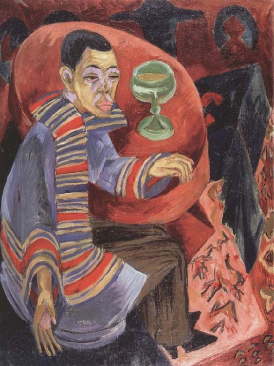 Ernst Ludwig Kirchner The Drinker Spain oil painting art
